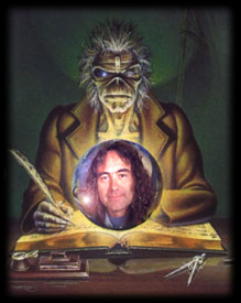 The vision of a great one! - Steve Harris in Eddie's Crystal Ball